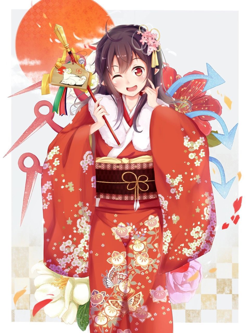 Secondary image of a beautiful girl in kimono 20 [kimono] 9