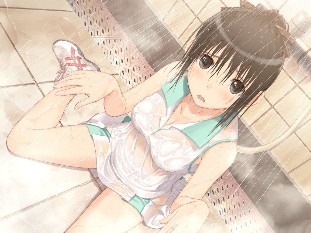 Secondary erotic image of the girl who is going to see through underwear and eh part of the clothes to be transparent [transparent] 20