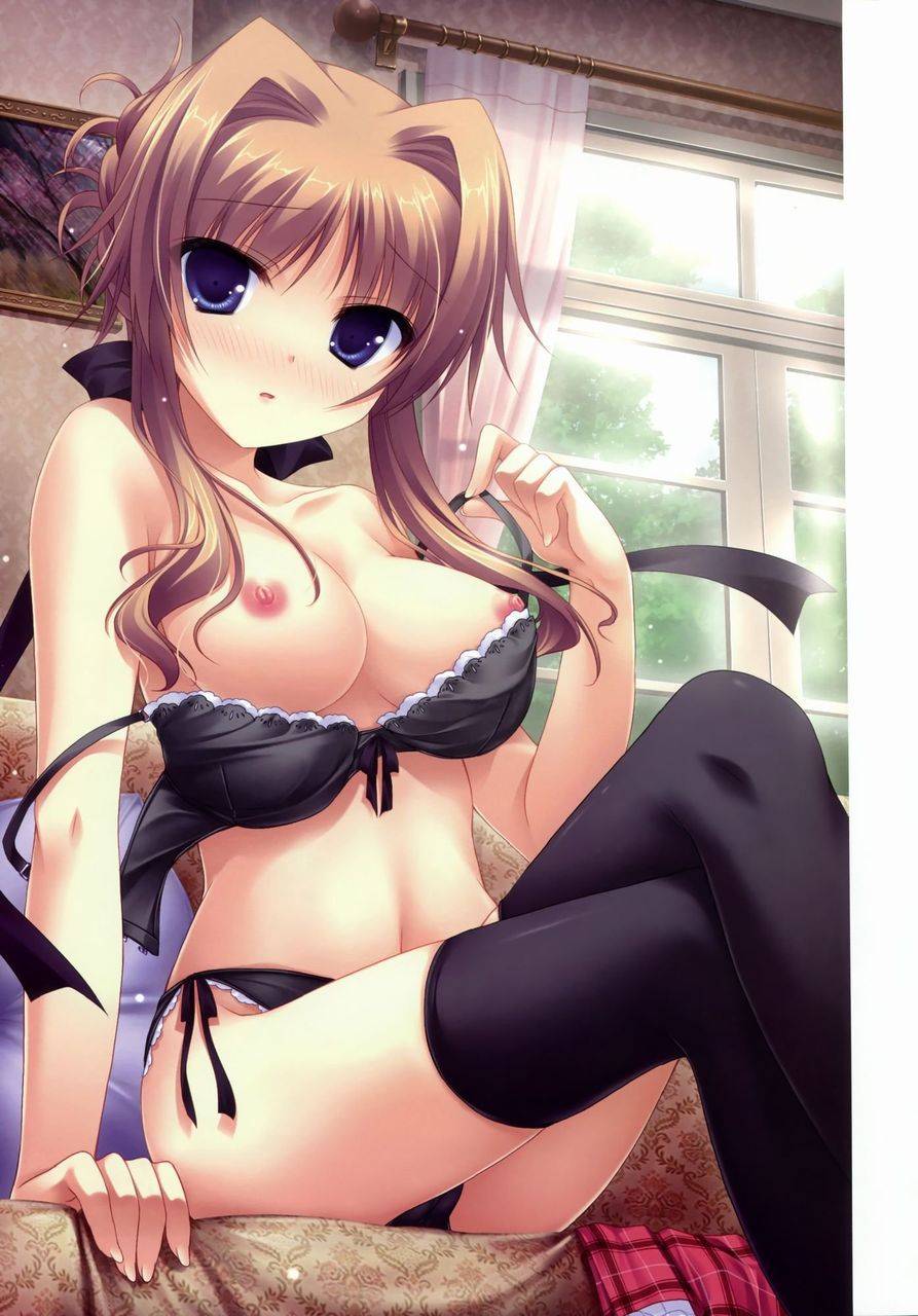 Secondary erotic image of a girl wearing black underwear that looks sexier than [secondary] [black underwear] 20