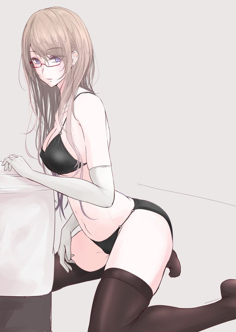 Secondary erotic image of a girl wearing black underwear that looks sexier than [secondary] [black underwear] 31