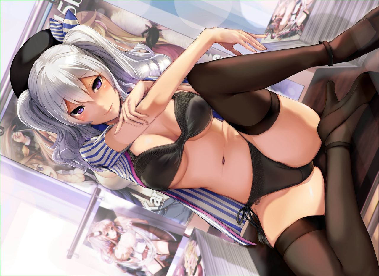 Secondary erotic image of a girl wearing black underwear that looks sexier than [secondary] [black underwear] 9