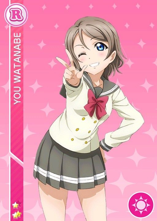 Love Live, Sunshine! Card-like image of your SSR, SR, and R of Watanabe-chan 13