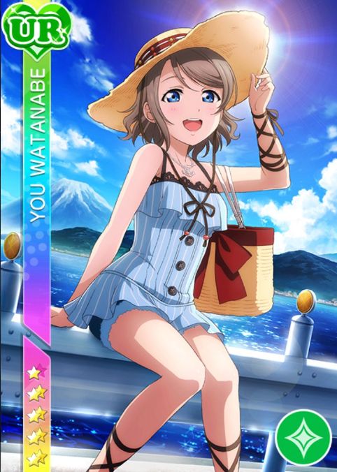 Love Live, Sunshine! Card-like image of your SSR, SR, and R of Watanabe-chan 23