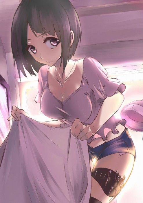 【Erotic Anime Summary】 Erotic image of a girl whose busty cleavage is too egret 【Secondary erotic】 17