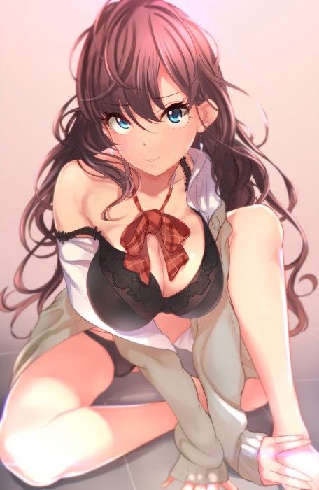 【Erotic Anime Summary】 Erotic image of a girl whose busty cleavage is too egret 【Secondary erotic】 19