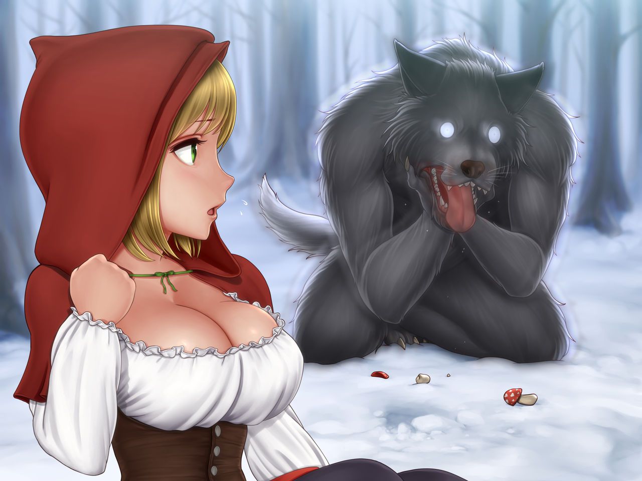 [Horiishi Horuto] Akazukin to Werewolf ~Aru Hi Mori no Naka de, Ookami-kun to...~ (Little Red Riding Hood) [堀石掘人] 赤ずきんとウェアウルフ ～ある日森の中で、オオカミくんと…～ (赤ずきん) 102