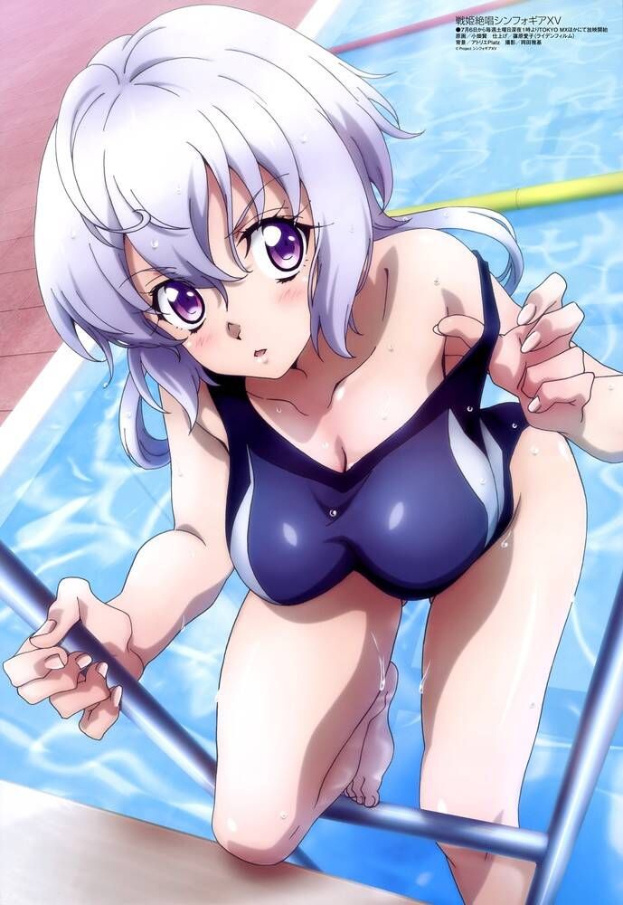 Erotic image of a girl fixing a swimsuit with her fingers that has been bitten into her buttocks or 10