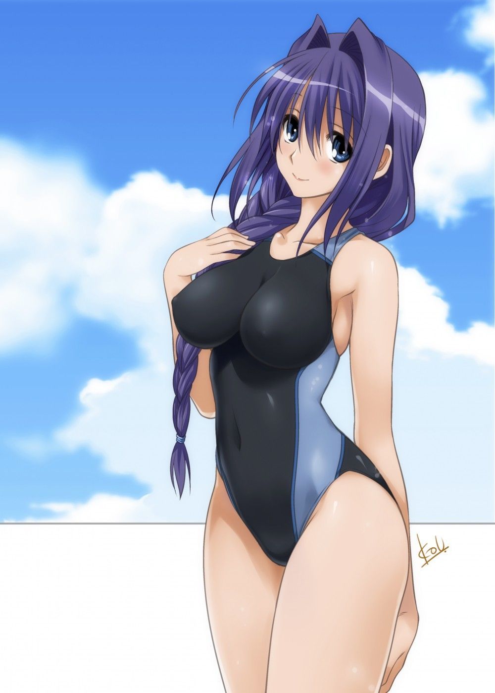 Second erotic image of a girl wearing a swimsuit 21