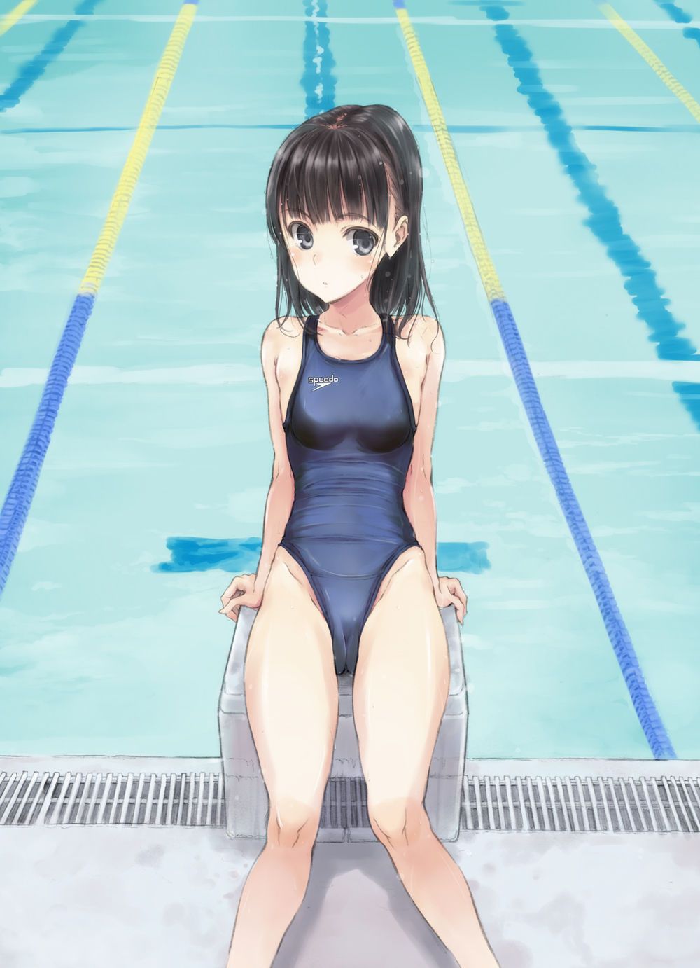 Second erotic image of a girl wearing a swimsuit 8