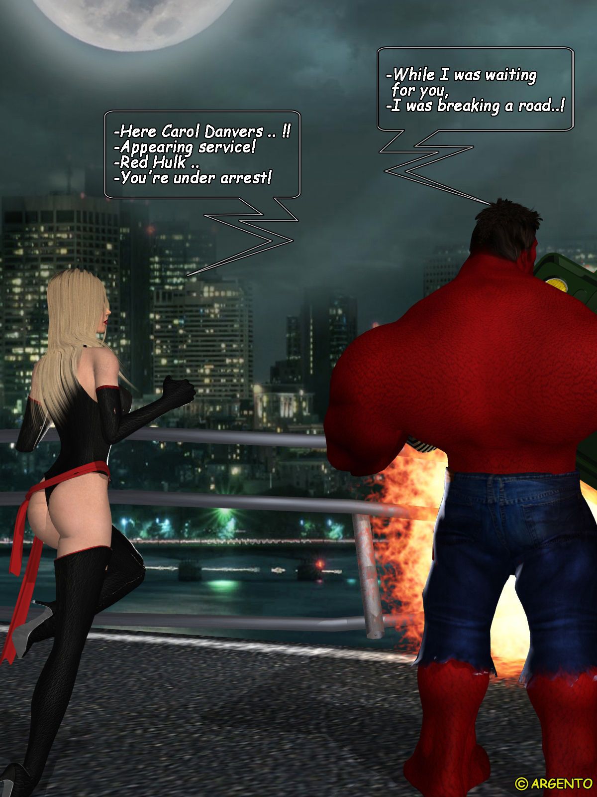 Ms. Marvel vs Red Hulk "The Return of Red Hulk" 4