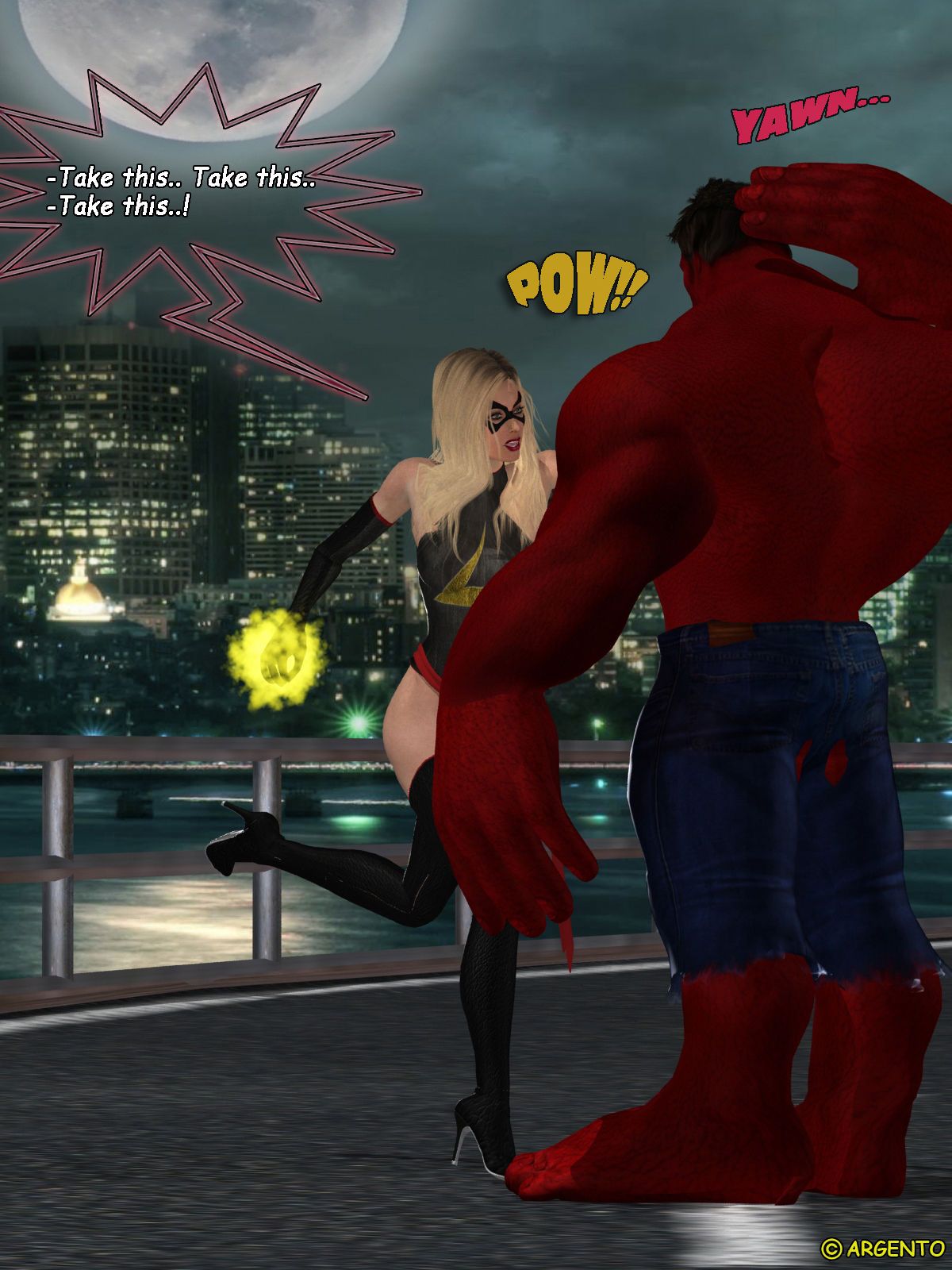 Ms. Marvel vs Red Hulk "The Return of Red Hulk" 7