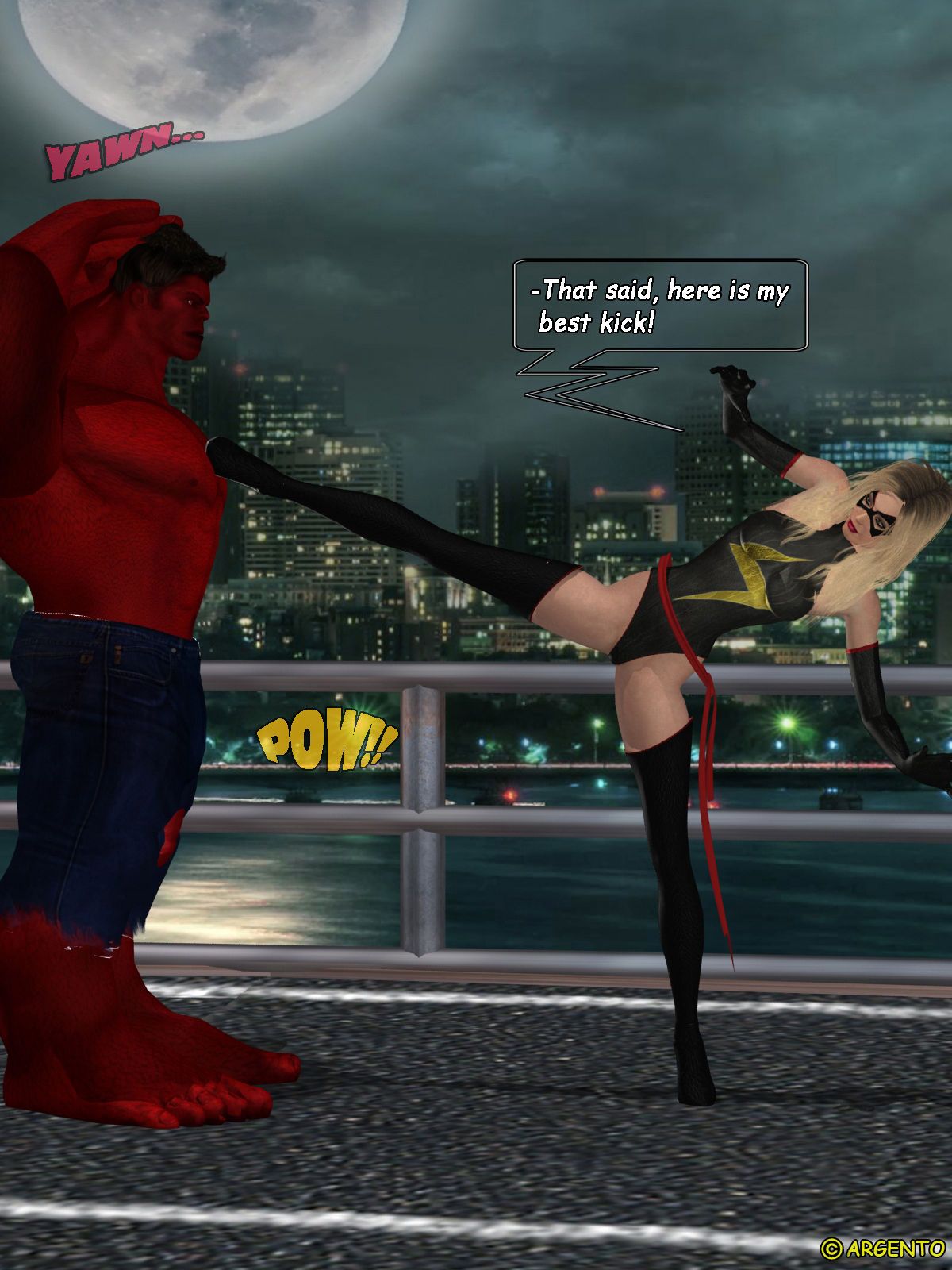 Ms. Marvel vs Red Hulk "The Return of Red Hulk" 8