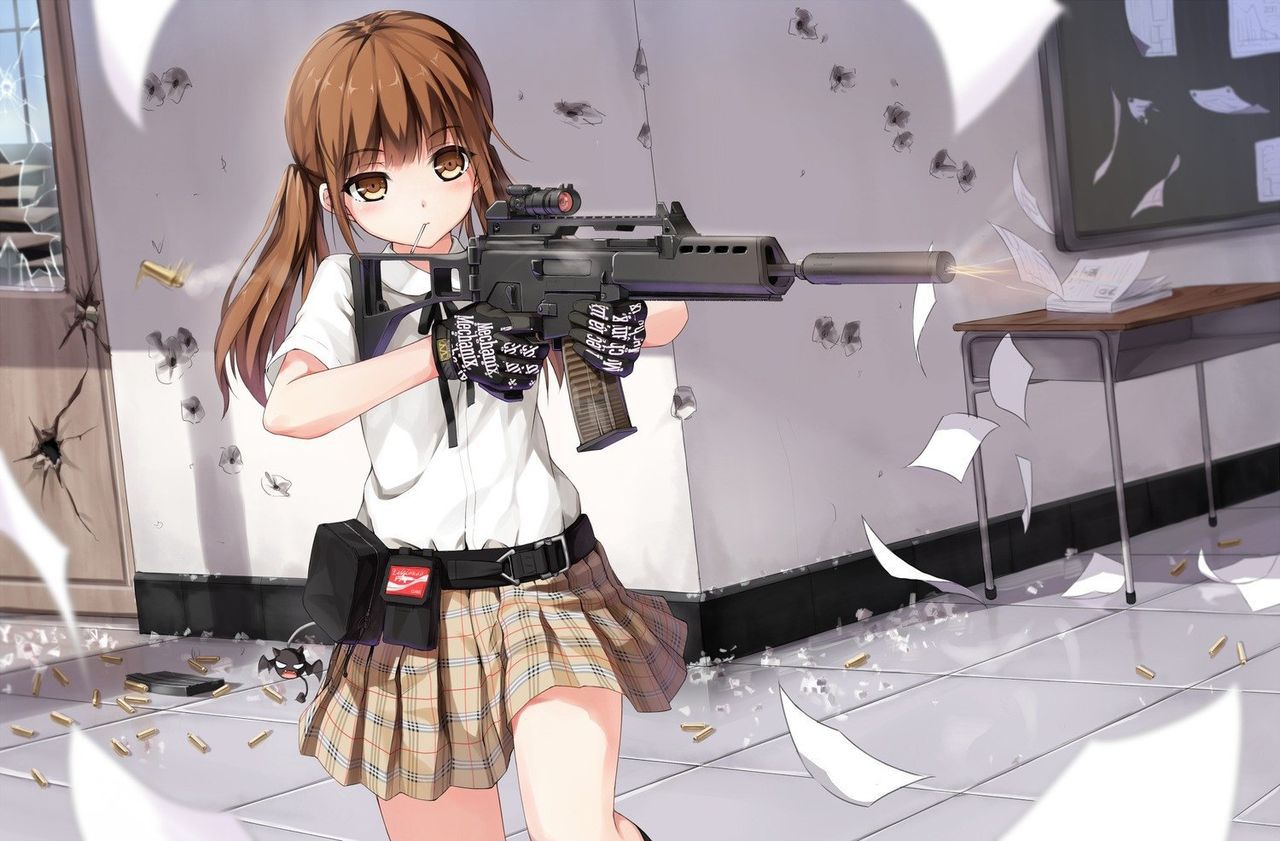 [2nd] Secondary image of a cute girl with firearms [non-erotic] 20