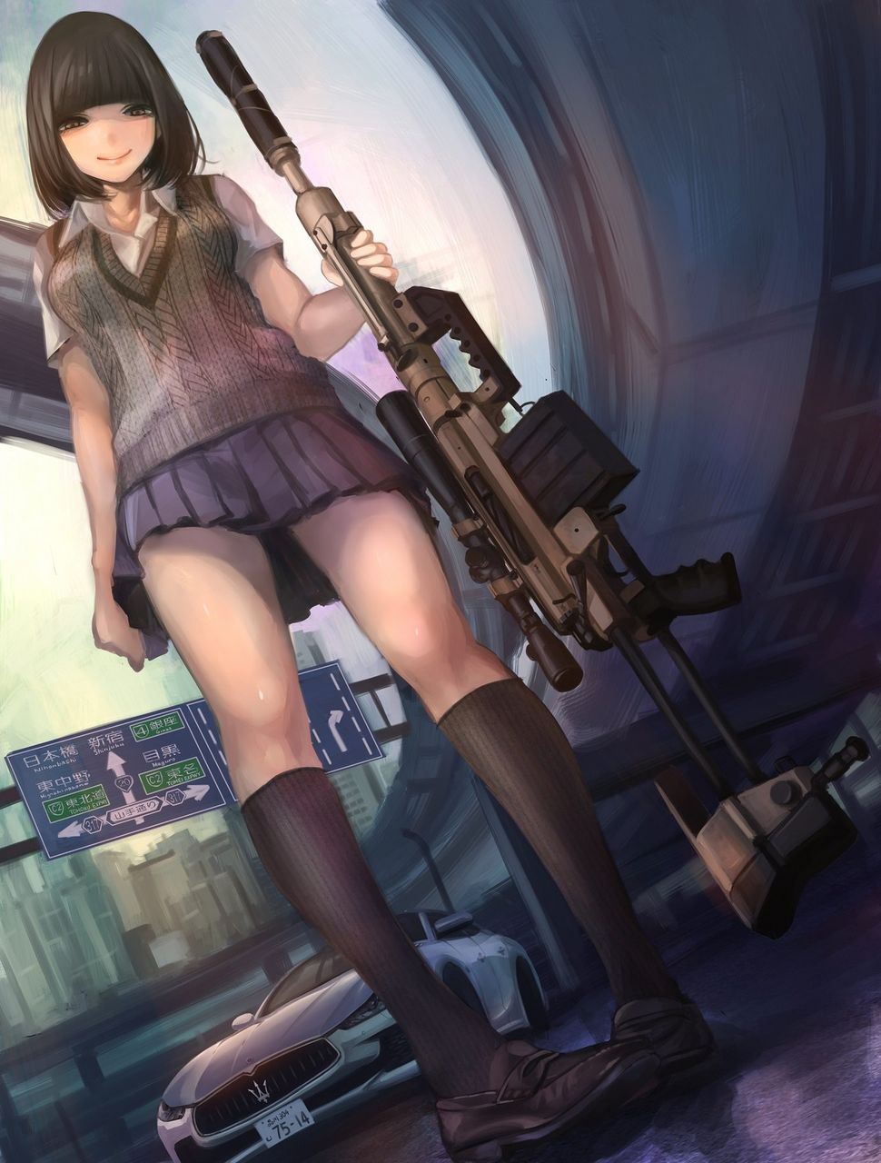 [2nd] Secondary image of a cute girl with firearms [non-erotic] 26