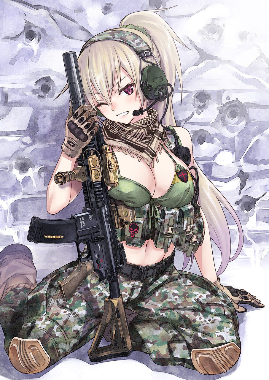 [2nd] Secondary image of a cute girl with firearms [non-erotic] 30