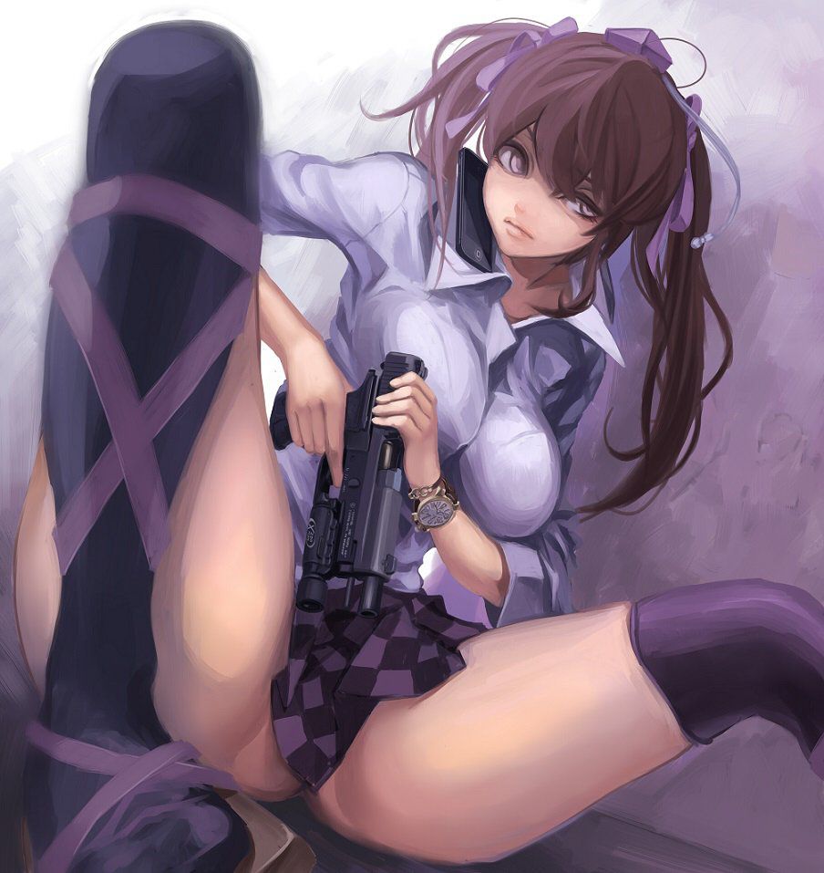 [2nd] Secondary image of a cute girl with firearms [non-erotic] 4