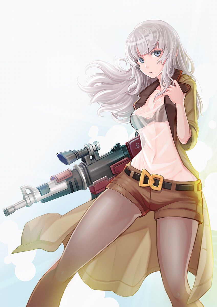 [2nd] Secondary image of a cute girl with firearms [non-erotic] 6