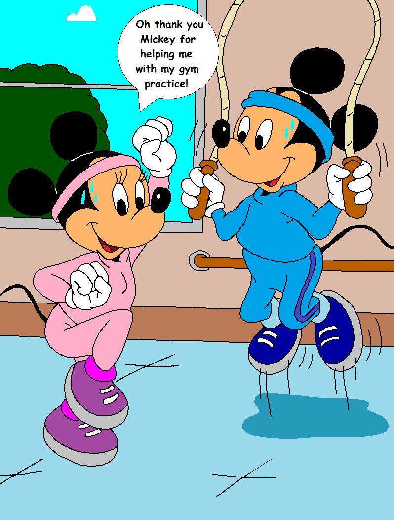 Mickey & Minnie - Gym Practice [in progress] 1