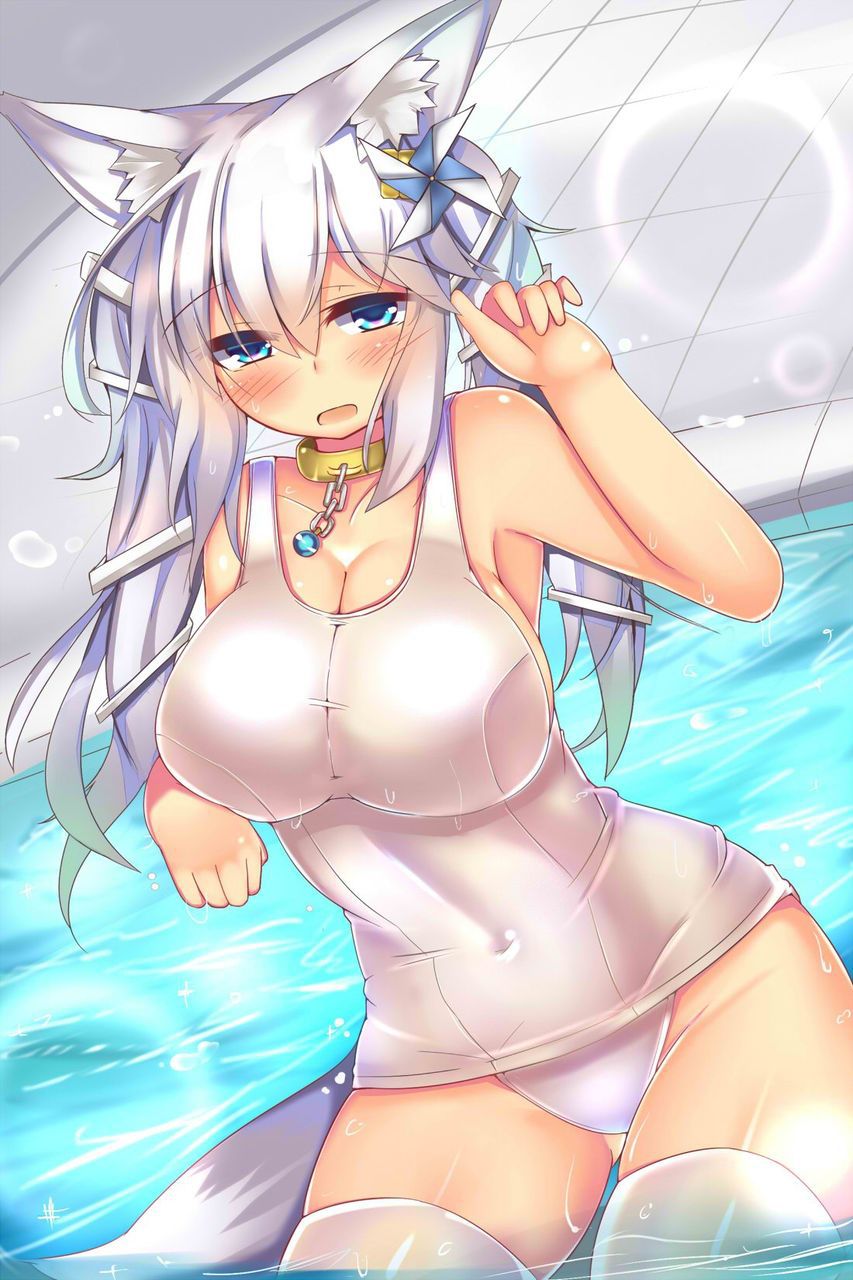 Beautiful girl secondary erotic image of the white swimsuit that seems to be transparent when wet [second order] 4 [white disk] 29