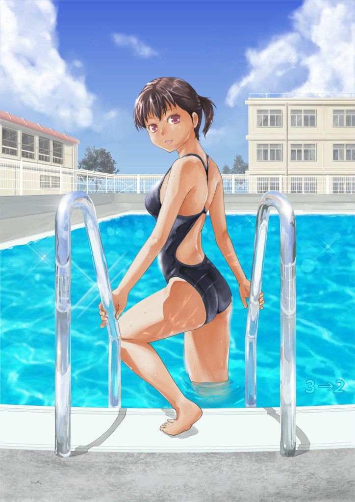 The second erotic picture of the girl in a cute cute school swimsuit wwww part4 14