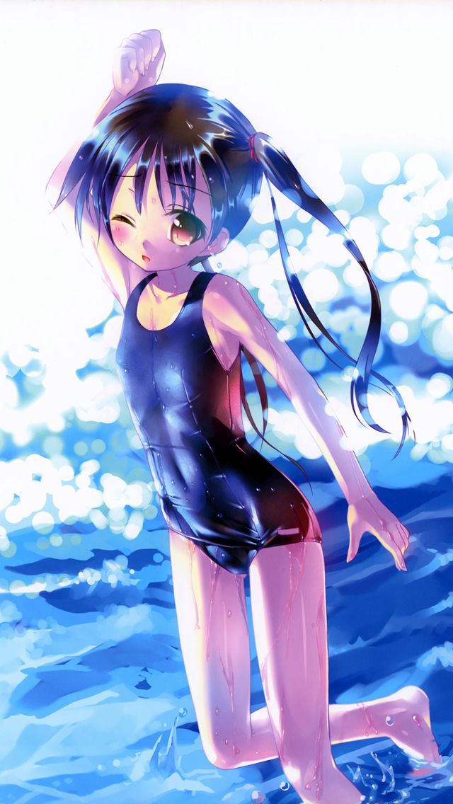 The second erotic picture of the girl in a cute cute school swimsuit wwww part4 19