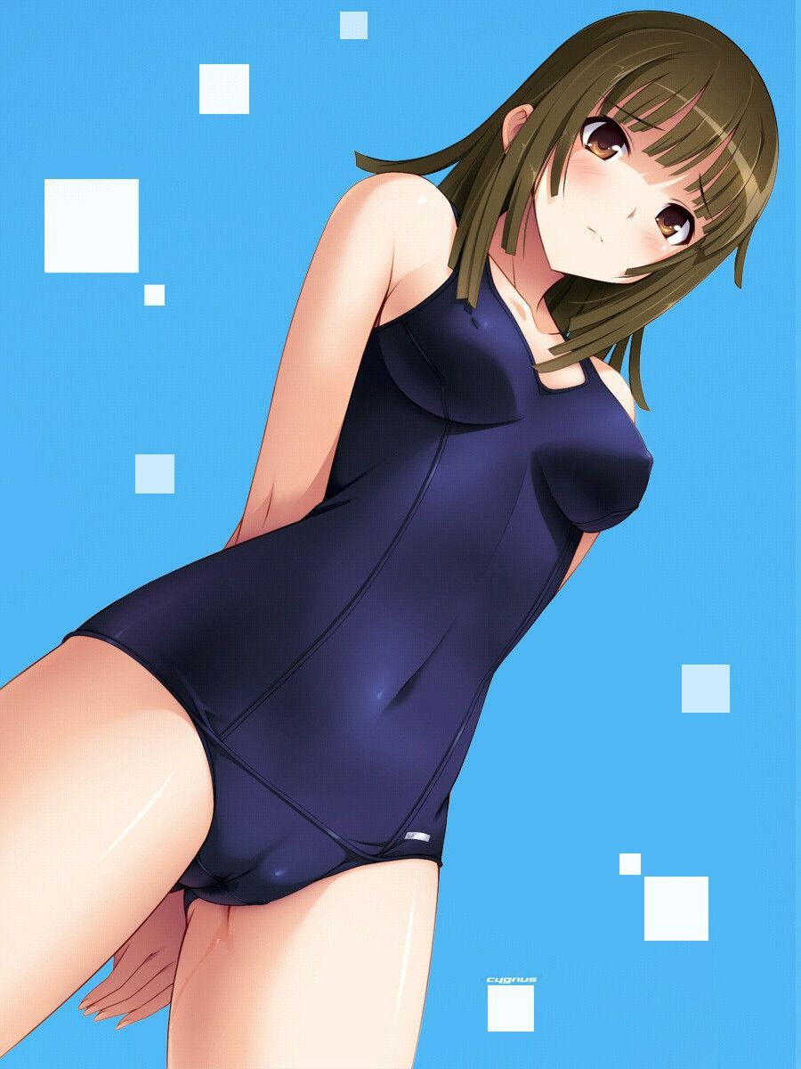 The second erotic picture of the girl in a cute cute school swimsuit wwww part4 35
