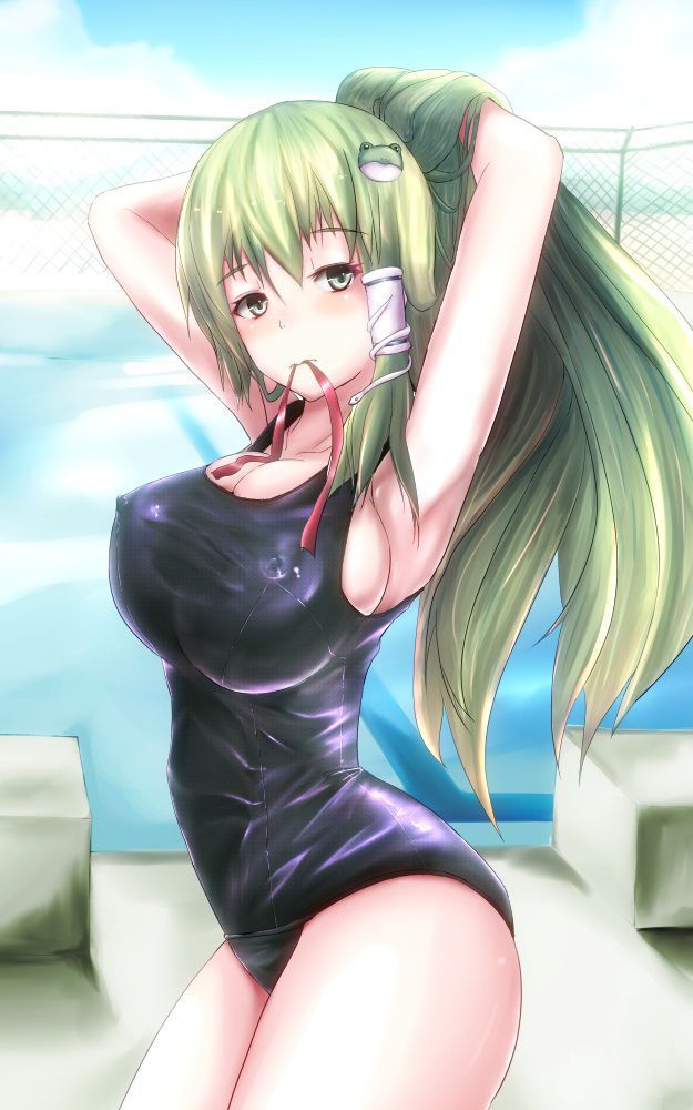 The second erotic picture of the girl in a cute cute school swimsuit wwww part4 36