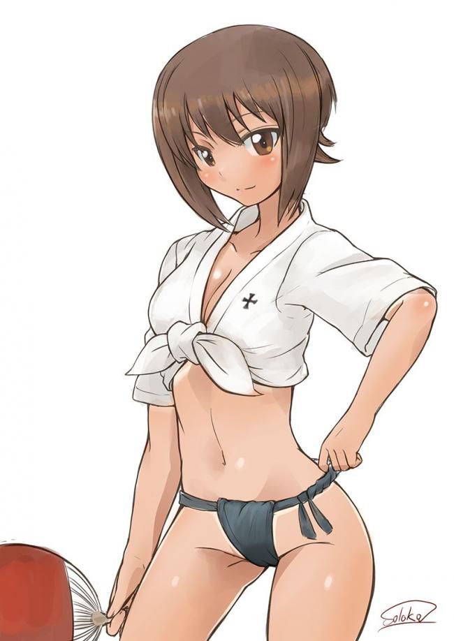 【Girls &amp; Panzer Elo Image】 Here is a secret room for those who want to see Maho Nishizumi's ahe face! 4