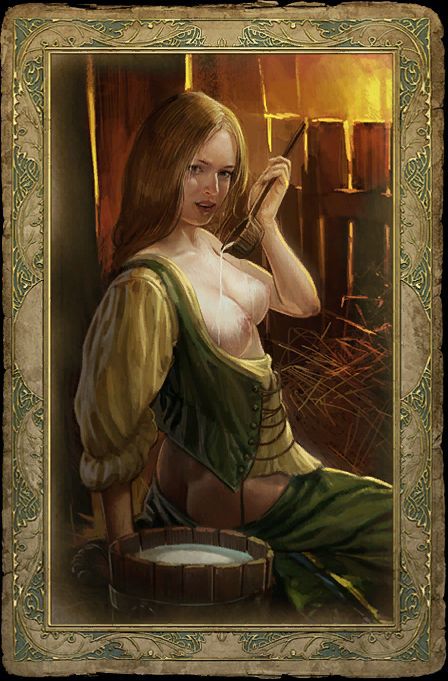 The Witcher 1 Romance Cards - Censored, Uncensored, Artbook 22