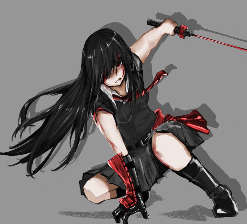 Secondary erotic pictures of girls with weapons 7 [swords, etc.] 19