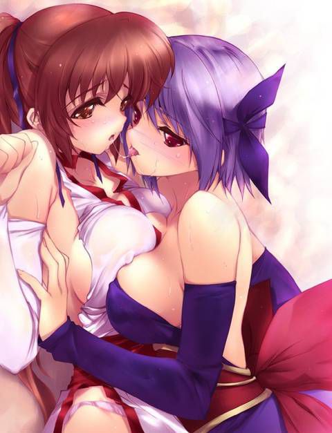 [105 Reference images] No matter how erotic it is yuri Lesbian image that flirting in girls each other.... 4 21