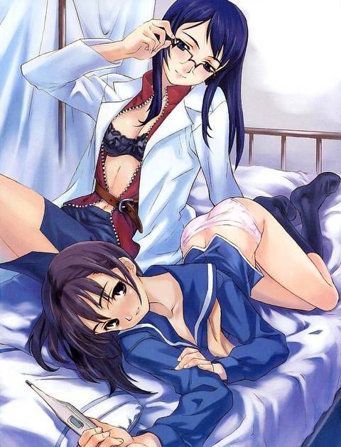 [105 Reference images] No matter how erotic it is yuri Lesbian image that flirting in girls each other.... 4 54