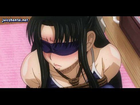 Lascive anime babe gets roped up and touched - 5 min 10