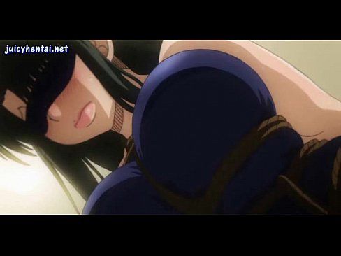 Lascive anime babe gets roped up and touched - 5 min 11