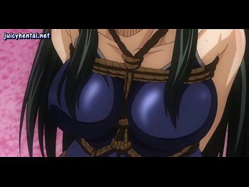 Lascive anime babe gets roped up and touched - 5 min 12