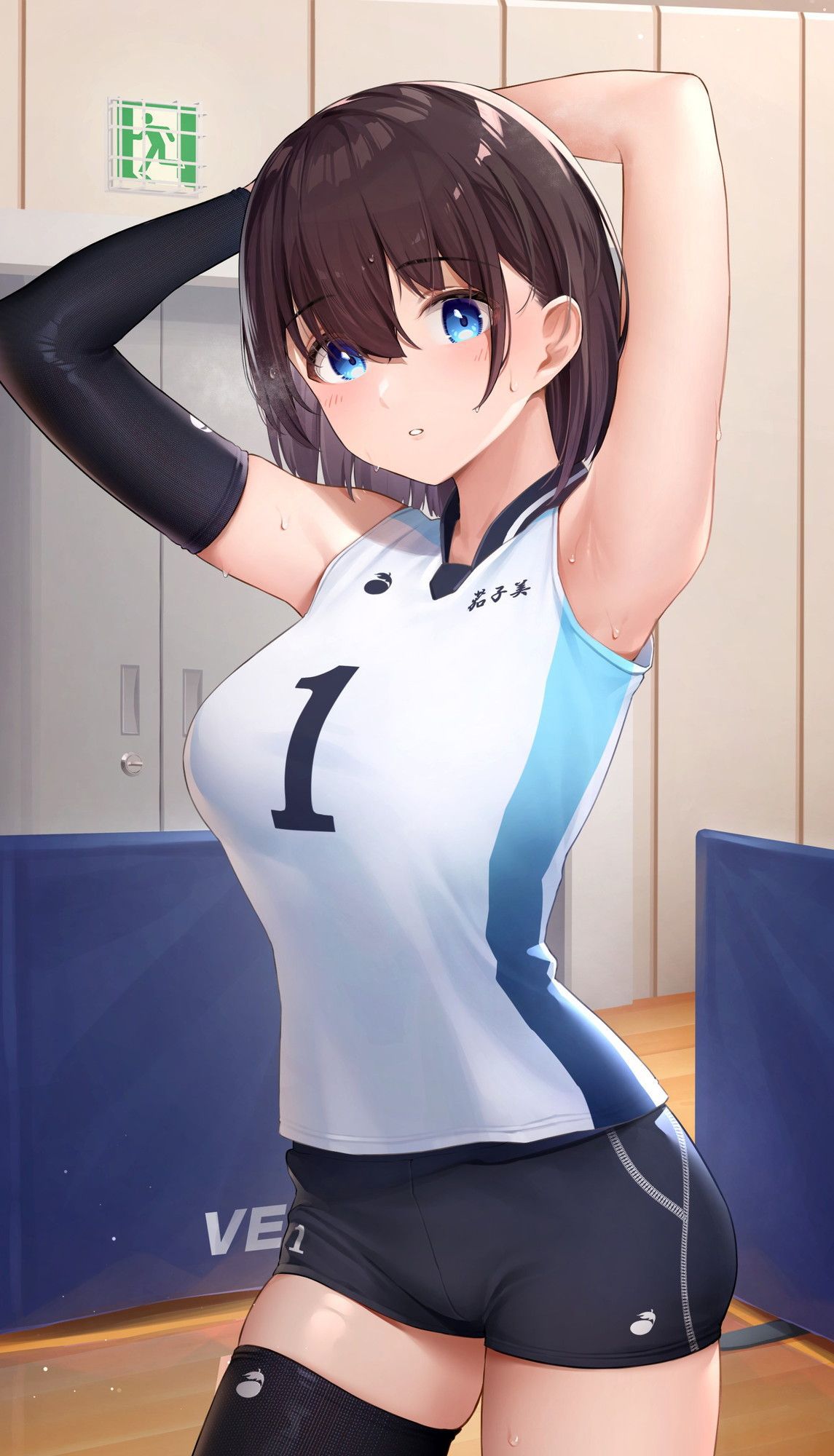 Are you always doing your best in a sweaty and tight uniform?! Volleyball Club Women ♪ 43