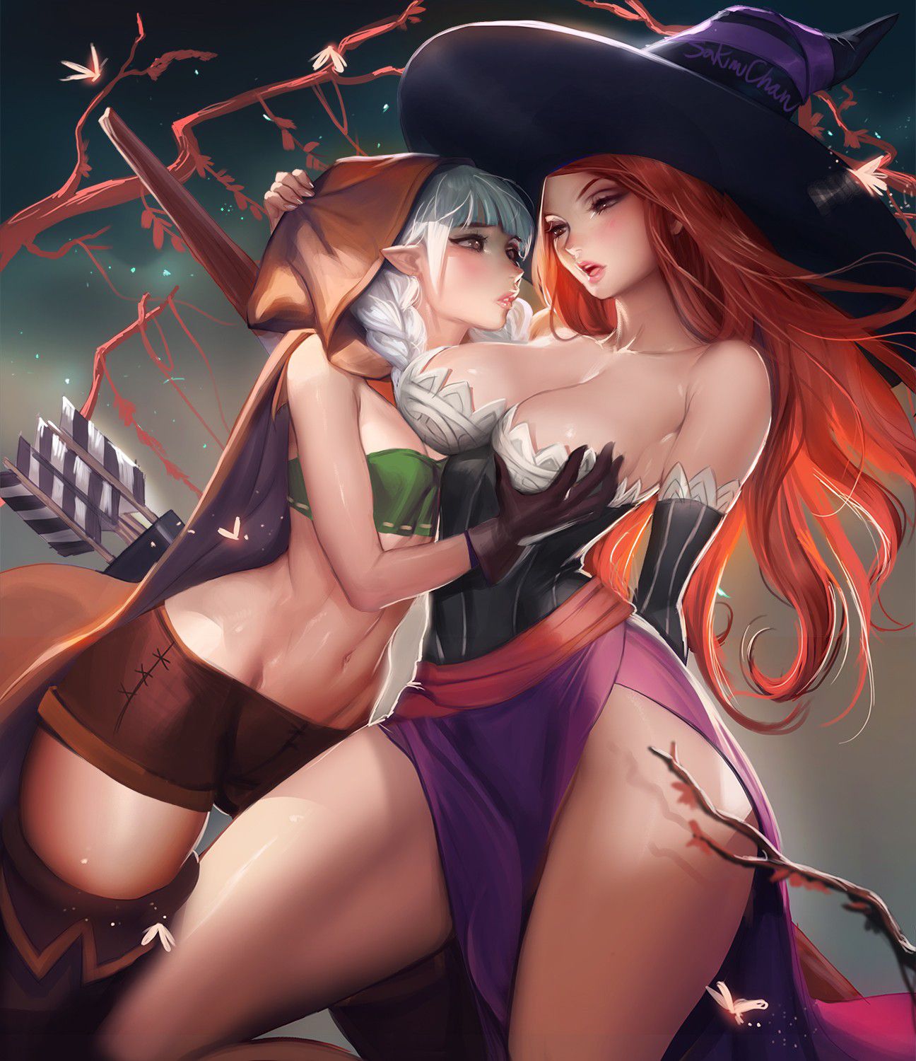 [2nd] Second erotic image of a cute witch daughter part 7 [witch girl] 9