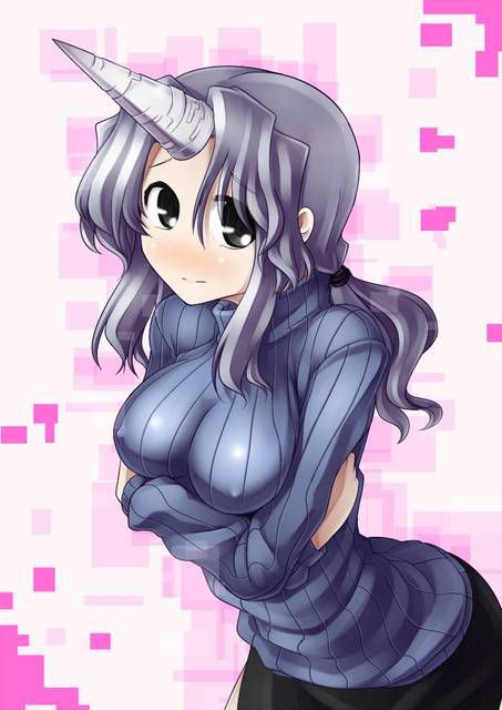 [116 photos Erotic pictures] Two-dimensional girl wearing a sweater like? 3 [zeta-length rib] 98