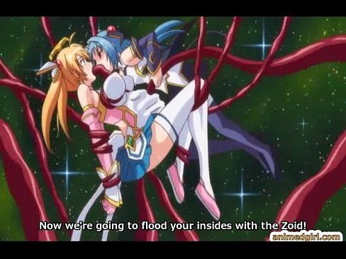 Pregnant anime caught and drilled all hole by tentacles monster - 5 min 1