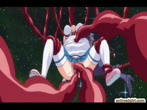 Pregnant anime caught and drilled all hole by tentacles monster - 5 min 7