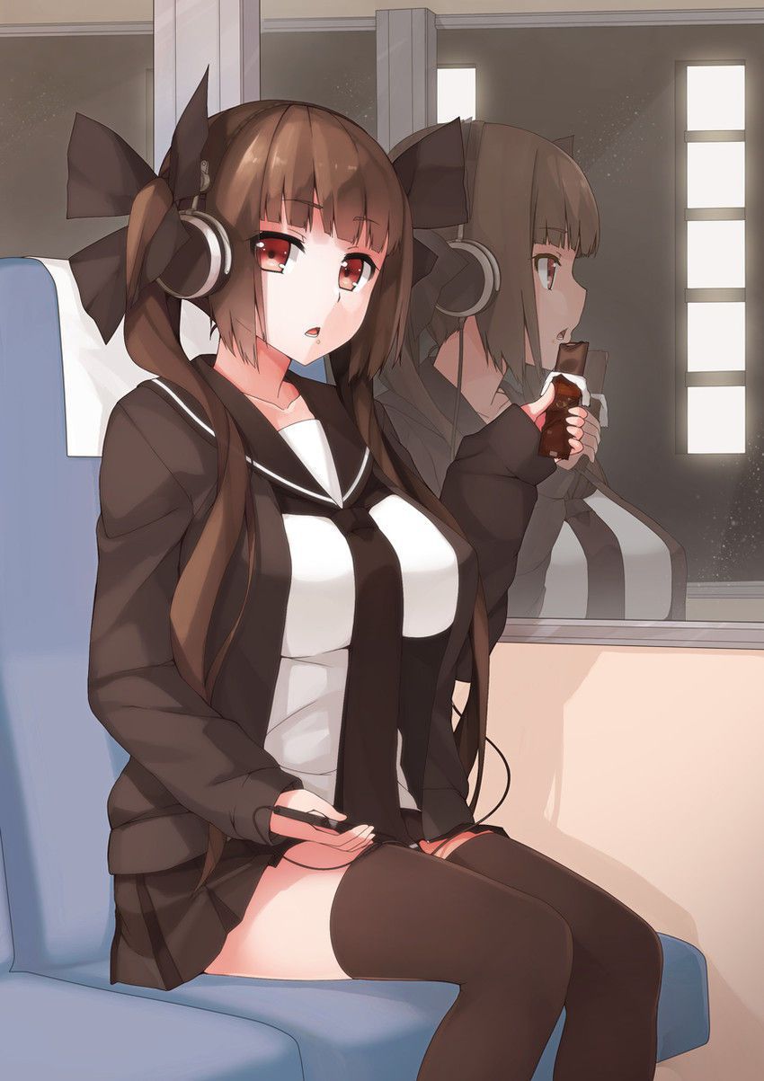 [2nd] Secondary image of a cute girl doing headphones [non-erotic] 6