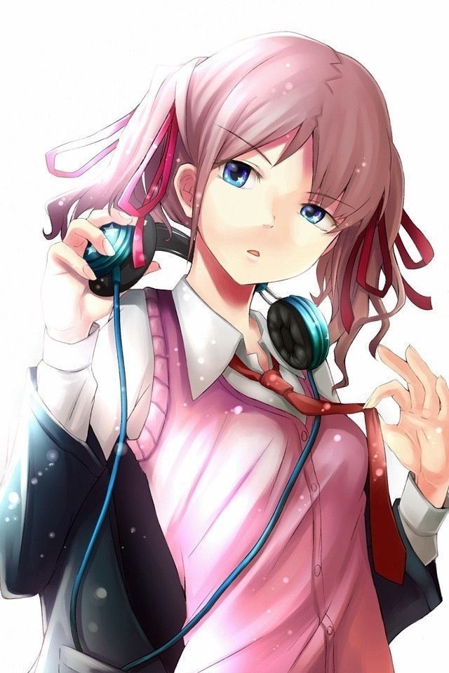 [2nd] Secondary image of a cute girl doing headphones [non-erotic] 7