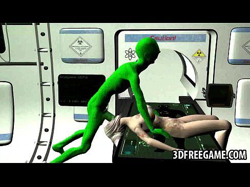 Tattooed 3D cartoon babe gets fucked by an alien - 2 min 26