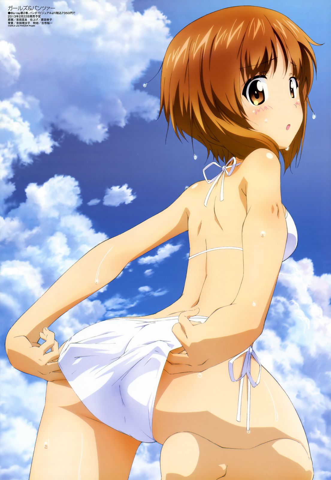 Stripping of official illustrations of Girls und Panzer (with original picture) 10