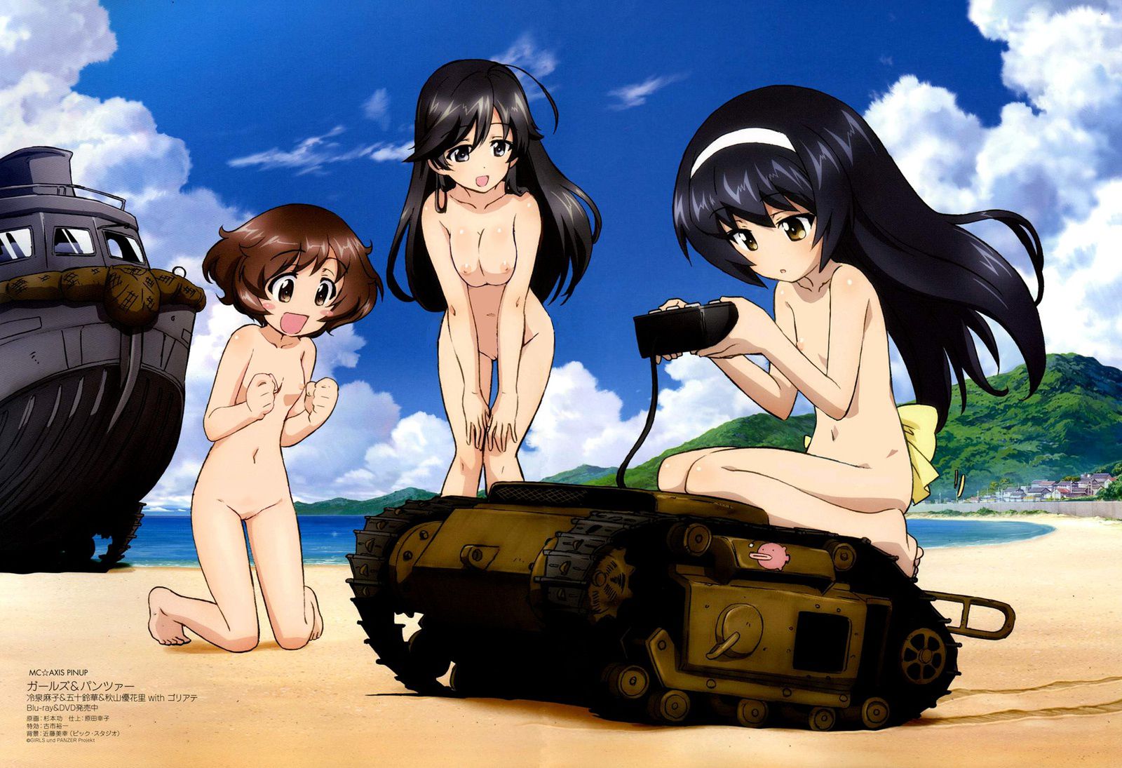 Stripping of official illustrations of Girls und Panzer (with original picture) 5
