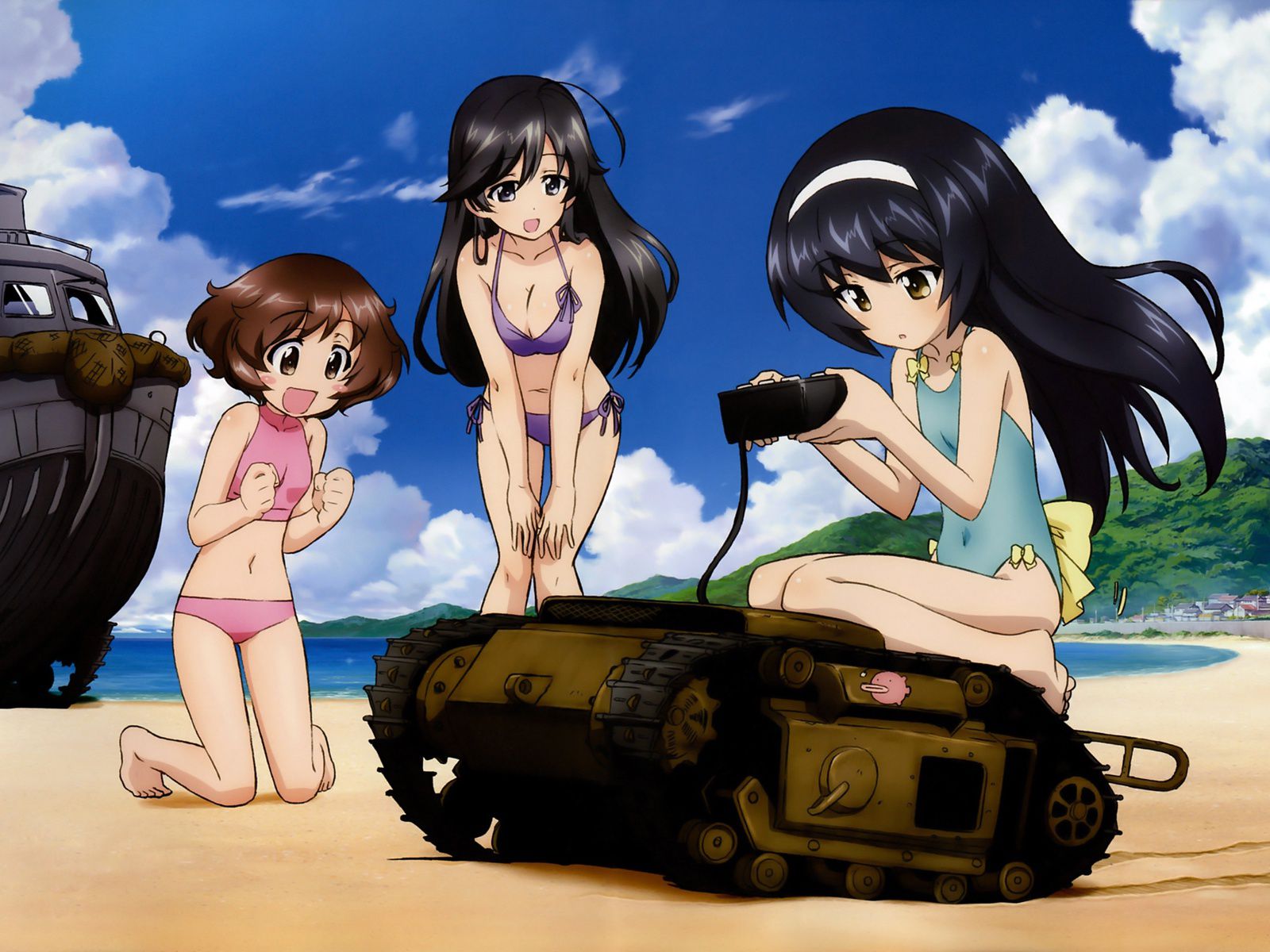 Stripping of official illustrations of Girls und Panzer (with original picture) 6