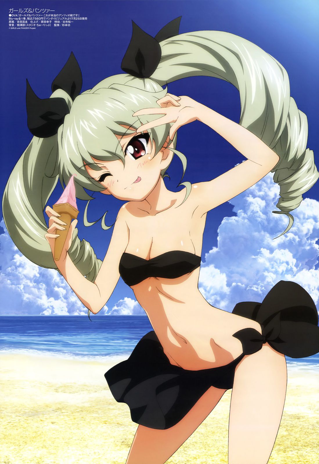 Stripping of official illustrations of Girls und Panzer (with original picture) 8