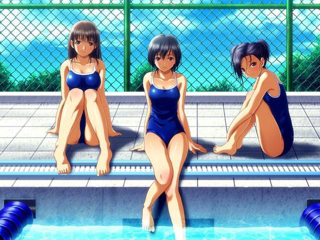 [105 Erotic pictures] The trend of two-dimensional swimsuit girls are naughty.... 3 【 Swimming Pool 】 14