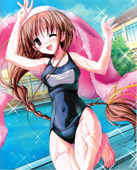 [105 Erotic pictures] The trend of two-dimensional swimsuit girls are naughty.... 3 【 Swimming Pool 】 93