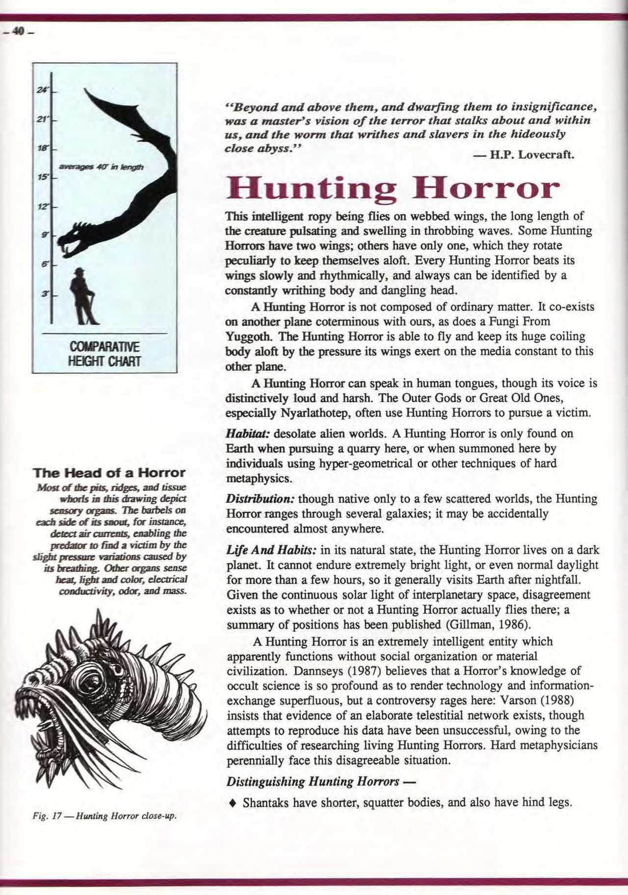 S. Petersen's Field Guide to Lovecraftian Horrors 40